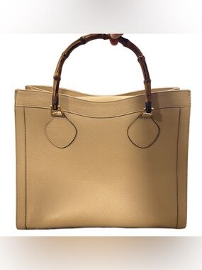 Gucci Diana Beige Leather Tote